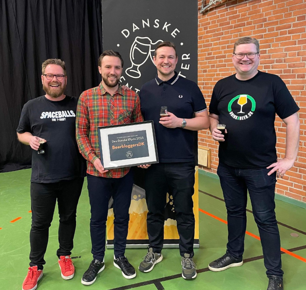 Anders Ousen, Thor Abildgaard, Anders Seistrrup vinder Den Danske Ølpris 2023 BeerbloggersDK