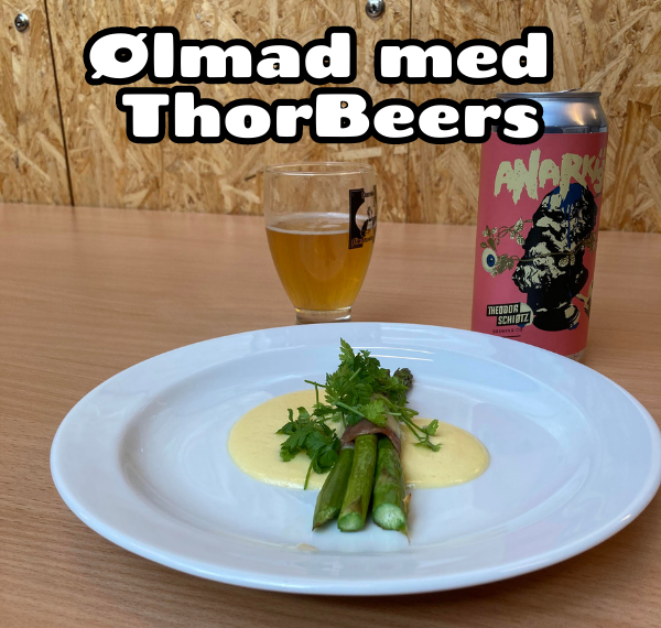 Grillet asparges i Serrano skinke med IPA Hollandaise – Ølmad med ThorBeers